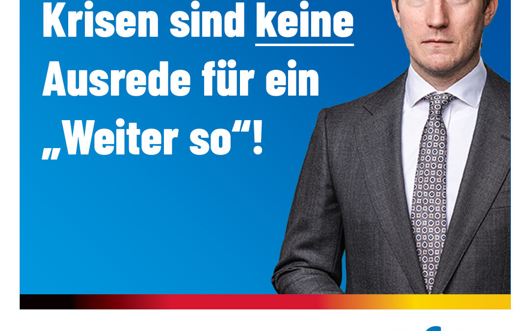Krisen sind keine Ausrede für ein „Weiter so“! – AfD-Fraktion Krefeld zum Haushaltsplan 2023