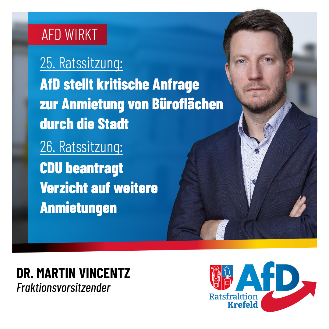 AfD Wirkt: CDU Stellt Antrag Nach AfD-Anfrage - Verzicht Auf Weitere ...