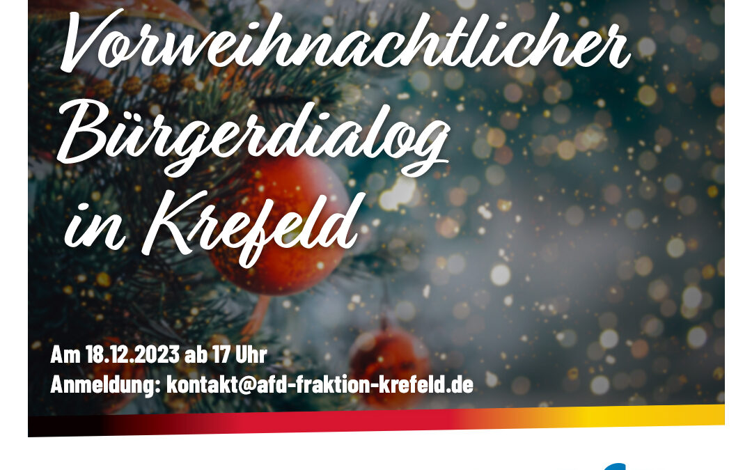 Vorweihnachtlicher Bürgerdialog in Krefeld (2023)