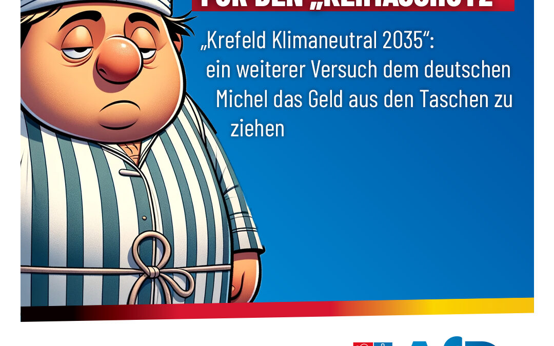 33 Milliarden Euro IHRES Geldes für den Klimaschutz! – „Krefeld Klimaneutral 2035“