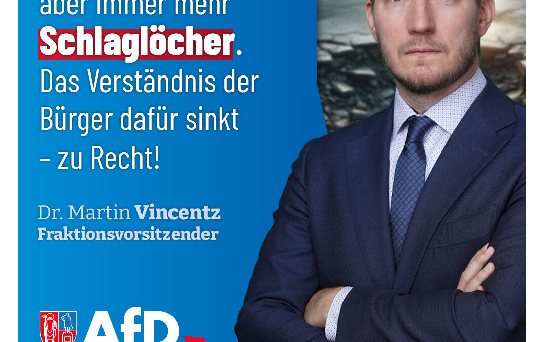 Millionen an Steuereinnahmen aber immer mehr Schlaglöcher – in Krefeld ein Dauerzustand