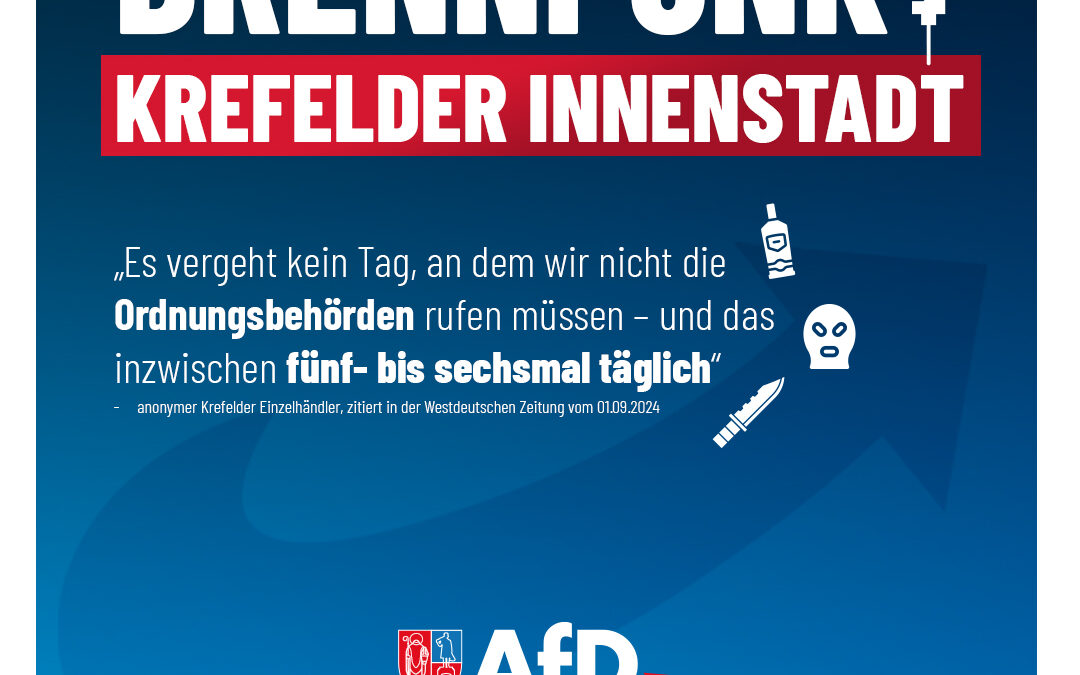 Brennpunkt Krefelder Innenstadt – die Lage hält an