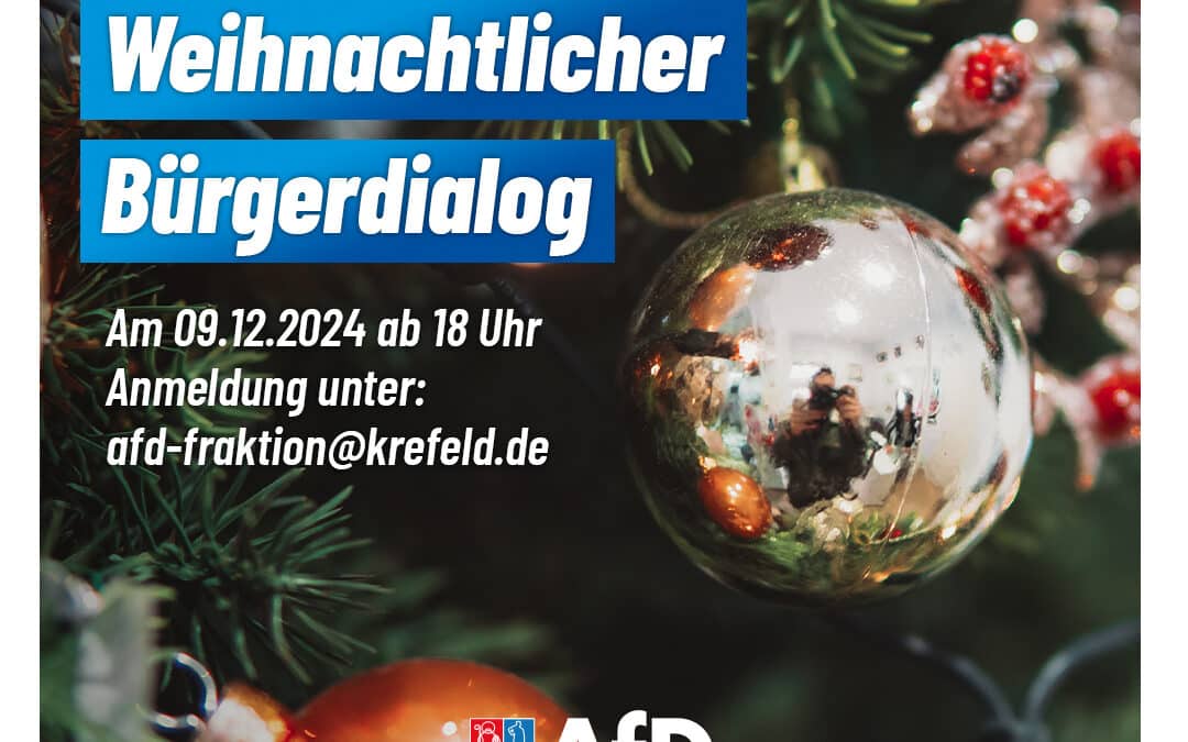 Weihnachtlicher Bürgerdialog am 09.12.2024