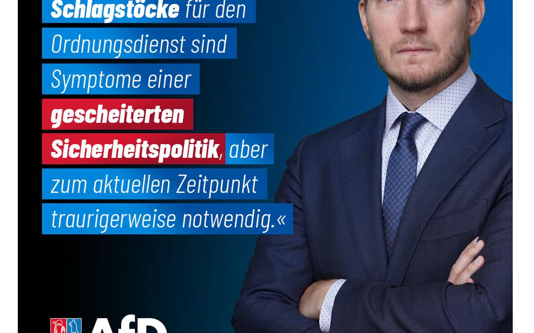 Ausstattung des Kommunalen Ordnungsdienstes (KOD) mit Bodycams und Schlagstöcken